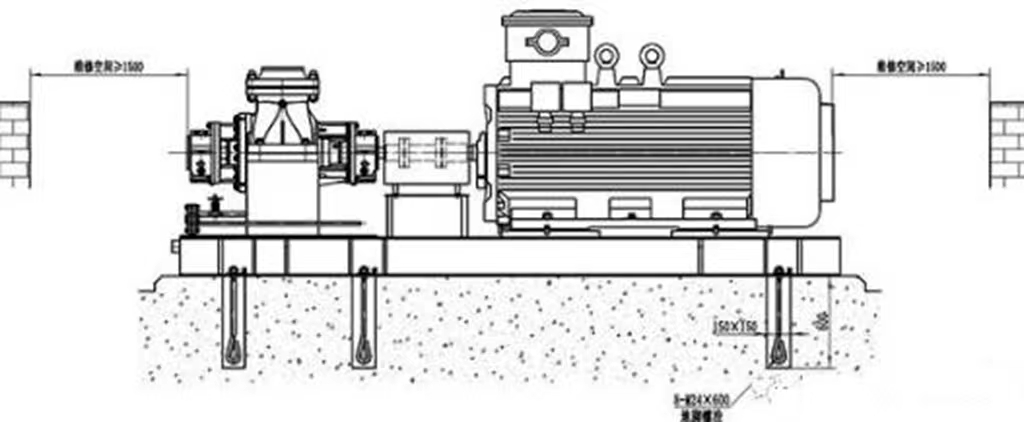 真空泵機組的基礎設計與安裝要求
